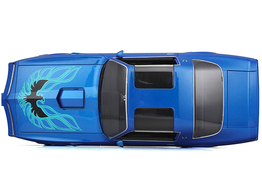 1978 Pontiac Firebird Trans Am Blue Metallic with Hood Graphics 'Special Edition' Series 1/18 Diecast Model Car by Maisto
