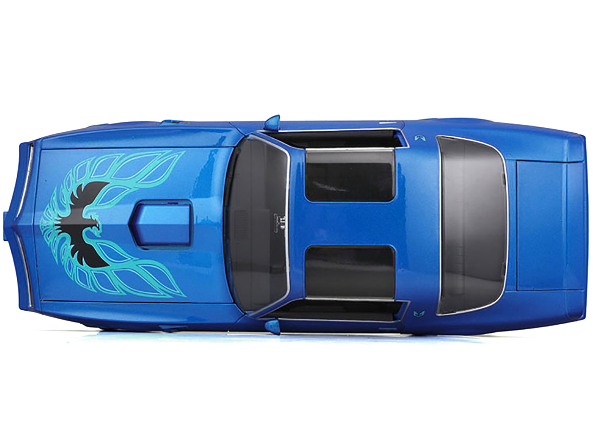 1978 Pontiac Firebird Trans Am Blue Metallic with Hood Graphics 'Special Edition' Series 1/18 Diecast Model Car by Maisto