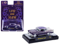 1956 Chevrolet Bel Air 'Low and Slow' Purple Two-Tone with Graphics Limited Edition to 5500 pieces Worldwide 1/64 Diecast Model Car by M2 Machines