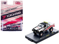 1985 Toyota SR5 4×4 Pickup Truck #85 'Yokohama' White with Black Top and Red and Black Graphics Limited Edition to 8250 pieces Worldwide 1/64 Diecast Model Car by M2 Machines