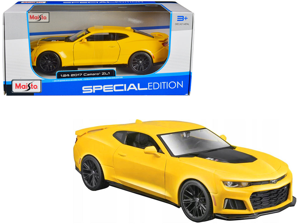 2017 Chevrolet Camaro ZL1 Yellow Metallic 'Special Edition' 1/24 Diecast Model Car by Maisto