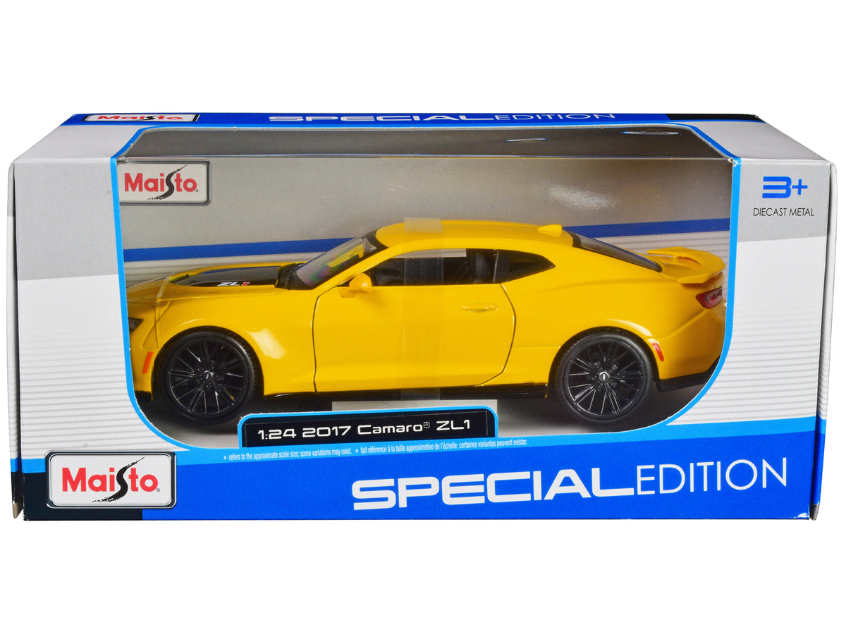 2017 Chevrolet Camaro ZL1 Yellow Metallic 'Special Edition' 1/24 Diecast Model Car by Maisto