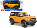2021 Ford Bronco Badlands Orange Metallic with Black Top 'Special Edition' 1/24 Diecast Model Car by Maisto