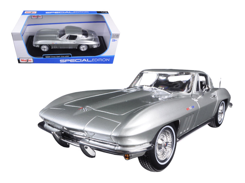 1965 Chevrolet Corvette Silver 'Special Edition' 1/18 Diecast Model Car by Maisto