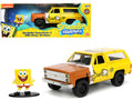 1980 Chevrolet K5 Blazer with SpongeBob SquarePants Diecast Figurine 'Hollywood Rides' Series 1/32 Diecast Model Car by Jada