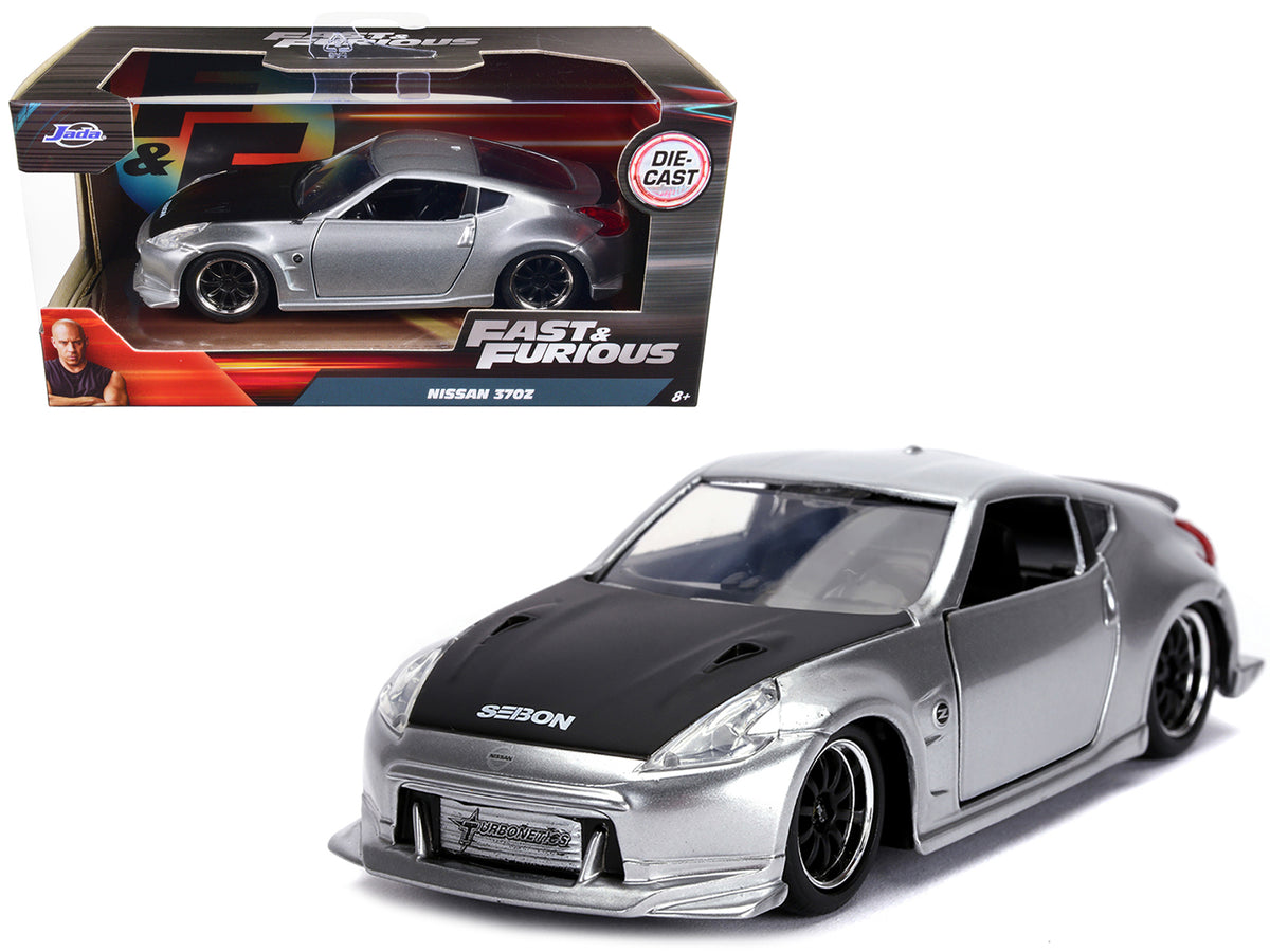 Nissan 370Z Silver with Black Hood 'Fast & Furious' Series 1/32 Diecast Model Car by Jada