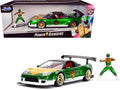 2002 Honda NSX Type-R Japan Spec RHD (Right Hand Drive) and Green Ranger Diecast Figurine 'Power Rangers' 1/24 Diecast Model Car by Jada