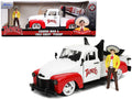 1953 Chevrolet Pickup Truck White and Red with Charro Man Diecast Figurine 'Tapatio' 1/24 Diecast Model Car by Jada