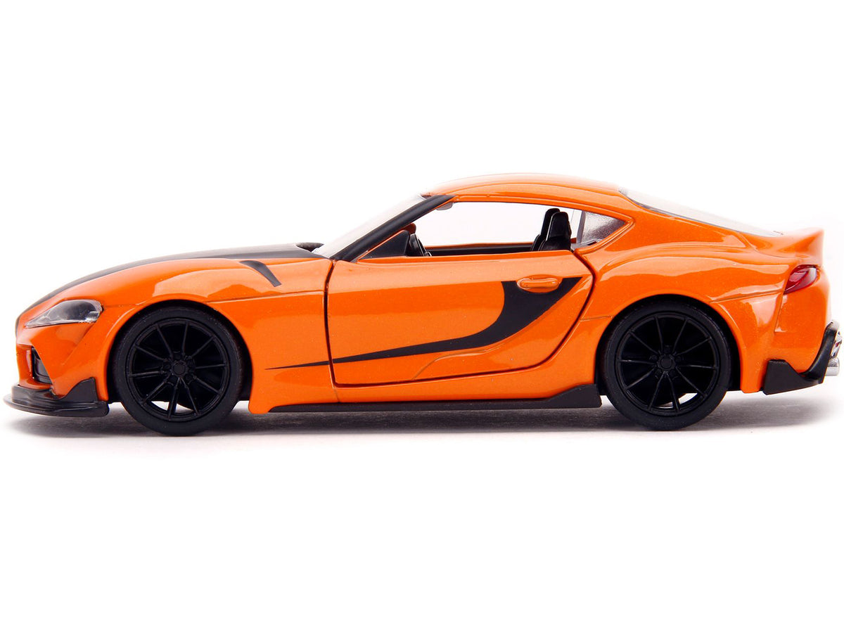Toyota GR Supra Orange with Black Stripes 'Fast & Furious 9 F9' (2021) Movie 1/32 Diecast Model Car by Jada