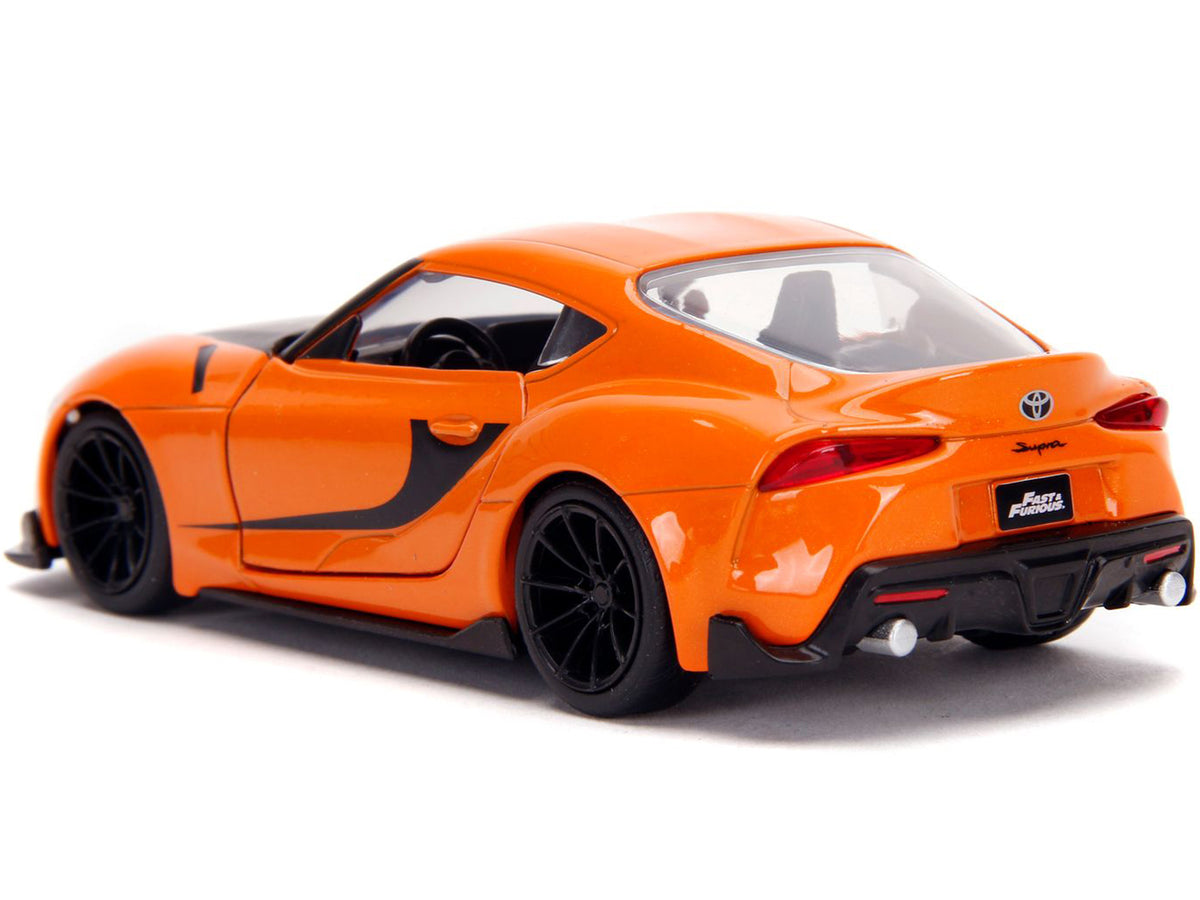 Toyota GR Supra Orange with Black Stripes 'Fast & Furious 9 F9' (2021) Movie 1/32 Diecast Model Car by Jada