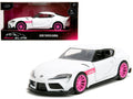 2020 Toyota Supra White Metallic with Pink Wheels 'Pink Slips' Series 1/32 Diecast Model Car by Jada