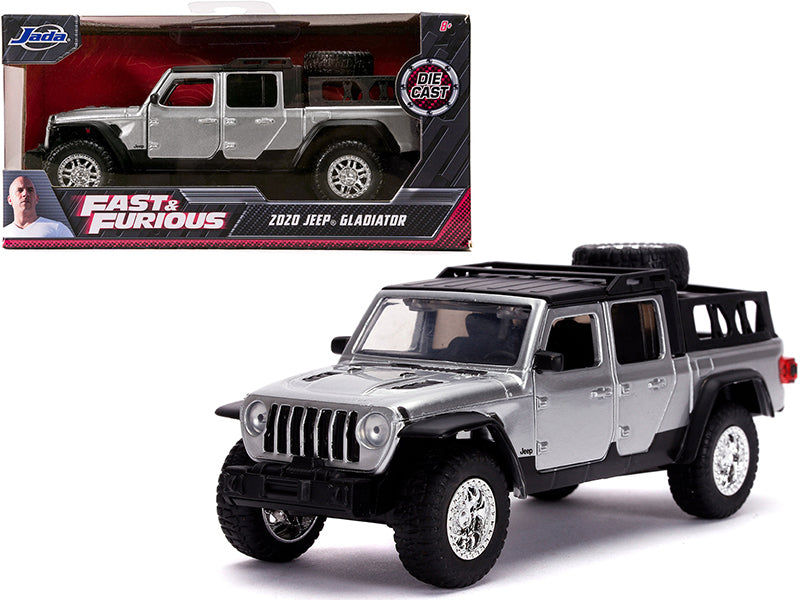 2020 Jeep Gladiator Pickup Truck Silver with Black Top 'Fast & Furious' Movie 1/32 Diecast Model Car by Jada