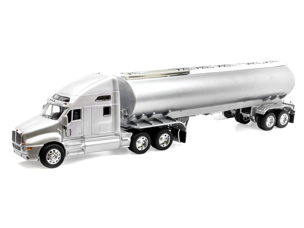 Kenworth T2000 Truck Silver Metallic with Silver Tanker Trailer 'Transporter' Series 1/32 Diecast Model by Welly