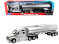 Kenworth T2000 Truck Silver Metallic with Silver Tanker Trailer 'Transporter' Series 1/32 Diecast Model by Welly