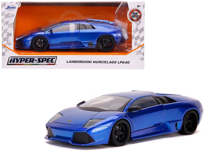 Lamborghini Murcielago LP640 Candy Blue 'Hyper-Spec' 1/24 Diecast Model Car by Jada
