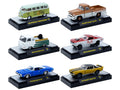 'Auto-Thentics' 6 piece Set Release 105 IN DISPLAY CASES Limited Edition 1/64 Diecast Model Cars by M2 Machines