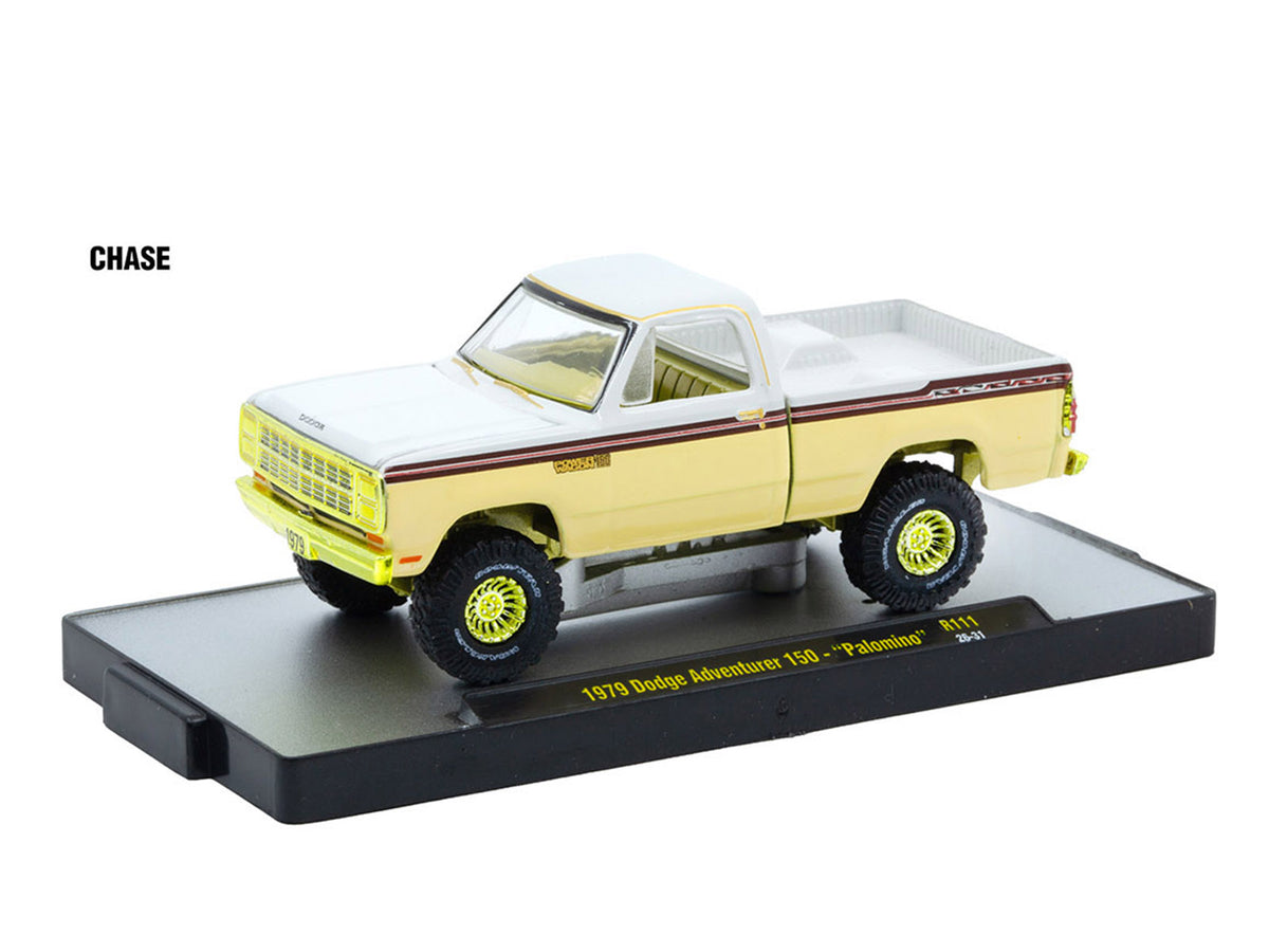 'Auto-Thentics' 6 piece Set Release 111 IN DISPLAY CASES Limited Edition 1/64 Diecast Model Cars by M2 Machines