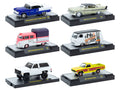 'Auto-Thentics' 6 piece Set Release 99 IN DISPLAY CASES Limited Edition 1/64 Diecast Model Cars by M2 Machines
