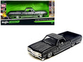 1965 Chevrolet El Camino Lowrider Black Metallic with Silver Graphics 'Lowriders' Series 1/25 Diecast Model Car by Maisto