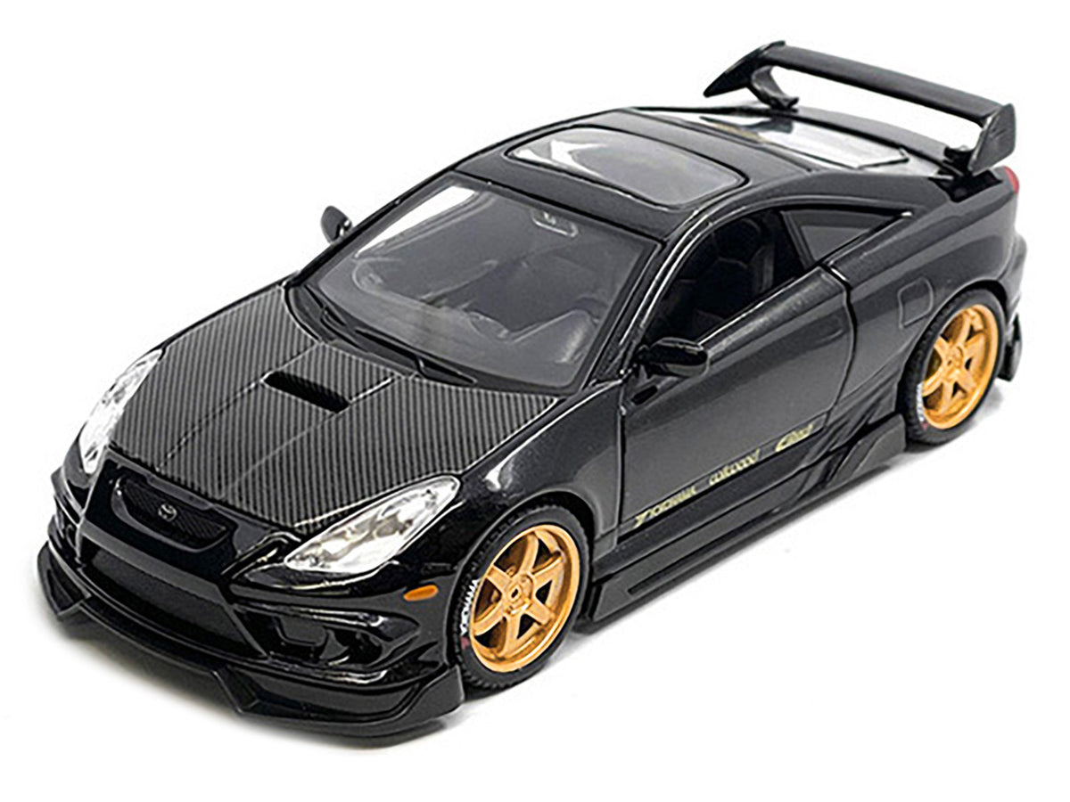 Toyota Celica GT-S Black with Carbon Hood and Sunroof 'Maisto Design Tokyo Mod' Series 1/24 Diecast Model Car by Maisto