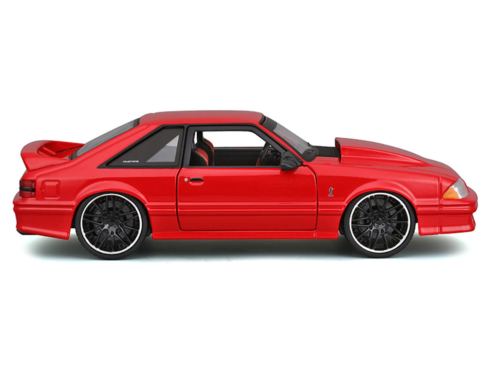 1993 Ford Mustang SVT Cobra Red 'Classic Muscle' 'Maisto Design' Series 1/24 Diecast Model Car by Maisto