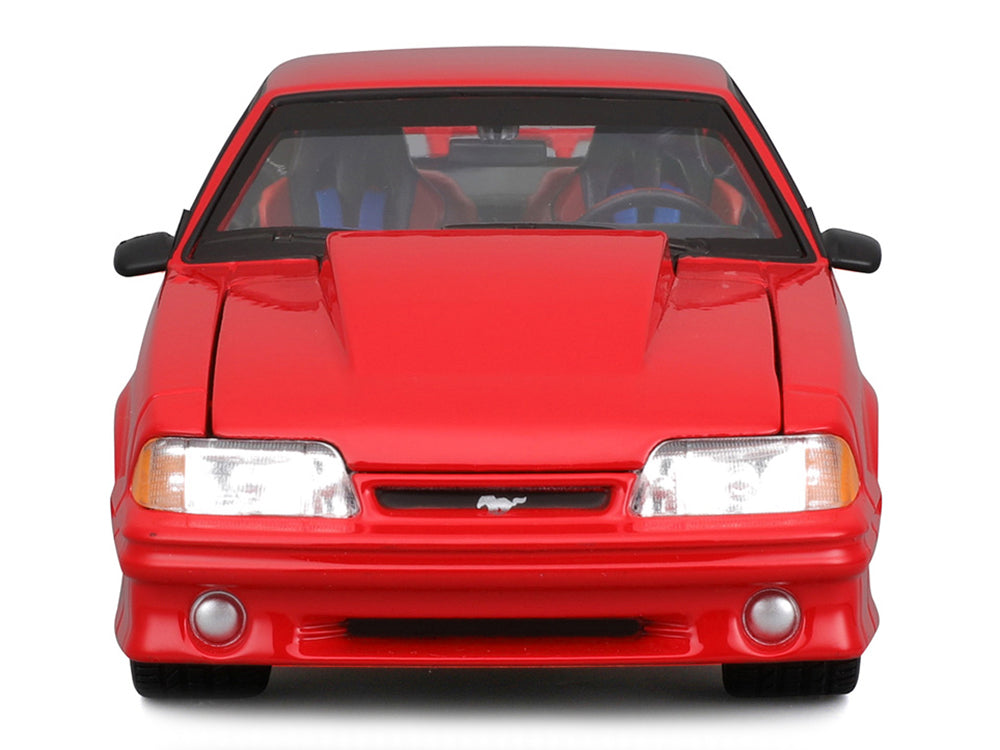 1993 Ford Mustang SVT Cobra Red 'Classic Muscle' 'Maisto Design' Series 1/24 Diecast Model Car by Maisto