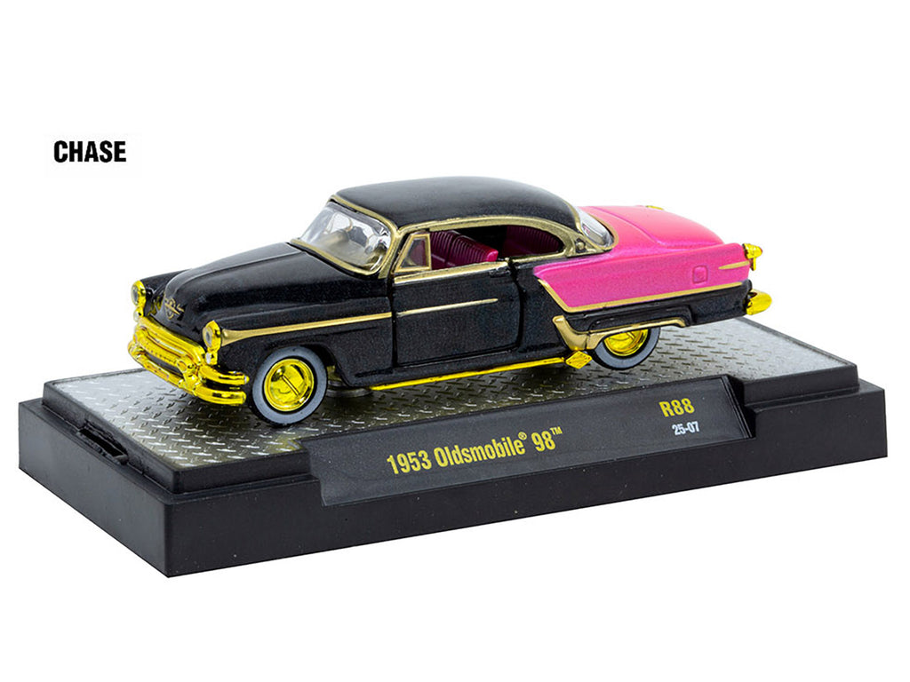 'Auto Meets' Set of 6 Cars IN DISPLAY CASES Release 88 Limited Edition 1/64 Diecast Model Cars by M2 Machines