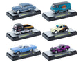 'Auto Meets' Set of 6 Cars IN DISPLAY CASES Release 92 Limited Edition 1/64 Diecast Model Cars by M2 Machines