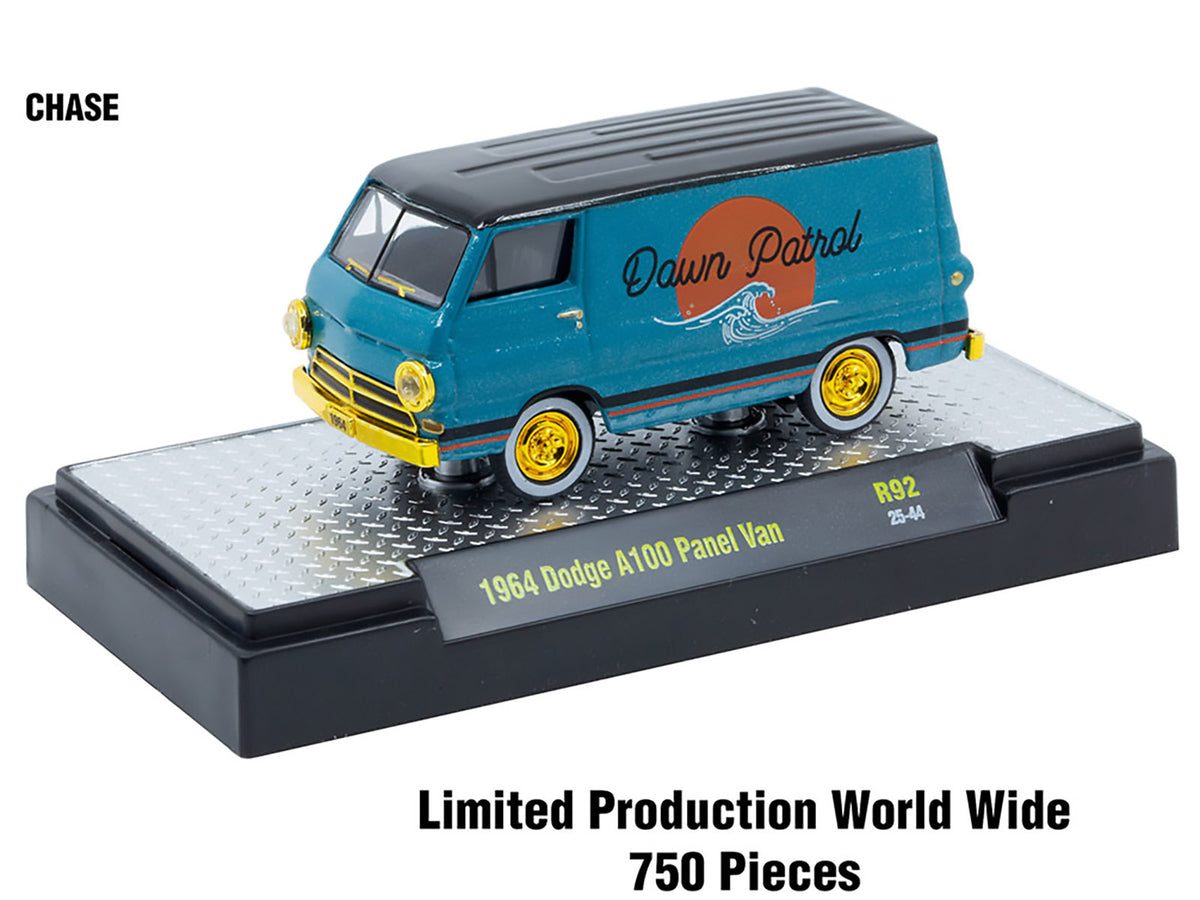 'Auto Meets' Set of 6 Cars IN DISPLAY CASES Release 92 Limited Edition 1/64 Diecast Model Cars by M2 Machines