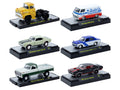 'Auto Meets' Set of 6 Cars IN DISPLAY CASES Release 93 Limited Edition 1/64 Diecast Model Cars by M2 Machines