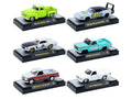 'Auto Meets' Set of 6 Cars IN DISPLAY CASES Release 97 Limited Edition 1/64 Diecast Model Cars by M2 Machines