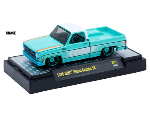 'Auto Meets' Set of 6 Cars IN DISPLAY CASES Release 97 Limited Edition 1/64 Diecast Model Cars by M2 Machines