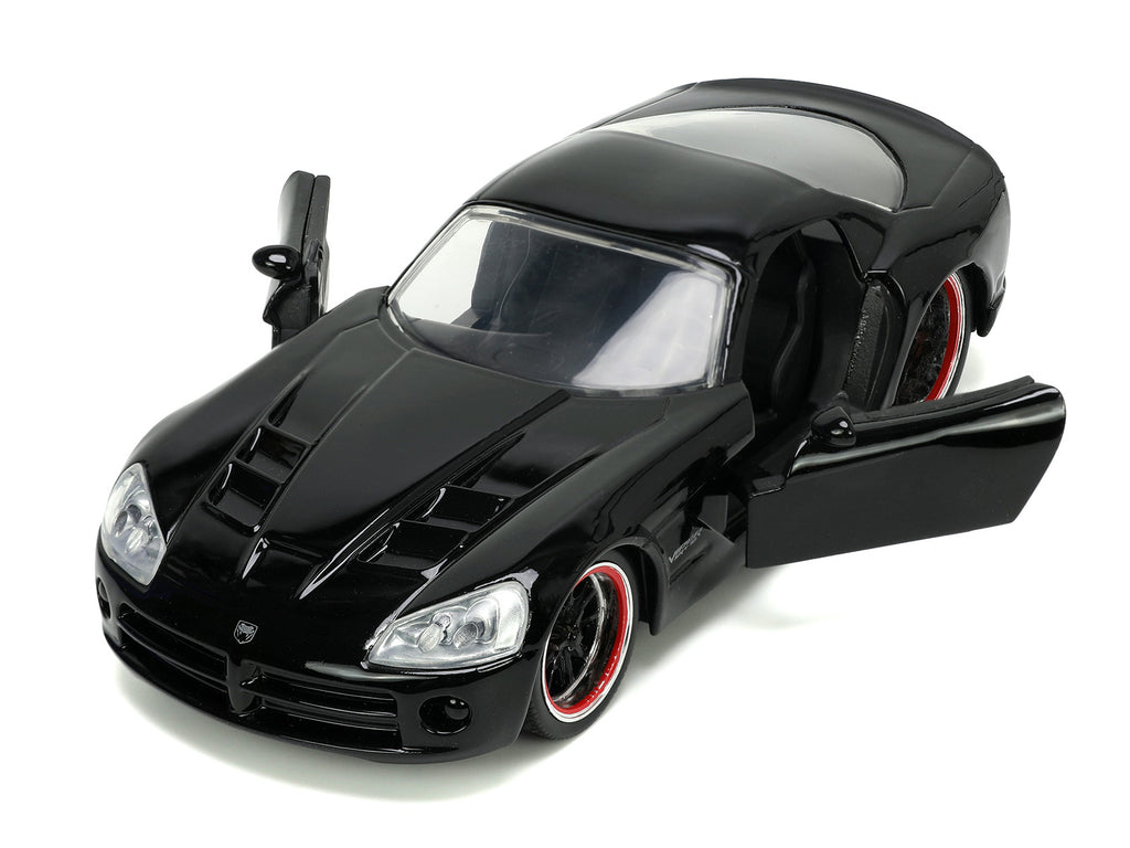 Letty's Dodge Viper SRT 10 Black 'Furious 7' (2015) Movie 'Fast & Furious' Series 1/32 Diecast Model Car by Jada