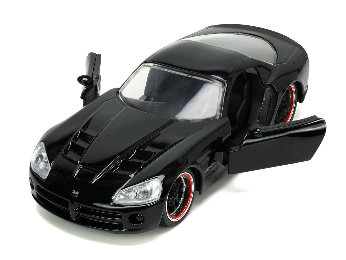 Letty's Dodge Viper SRT 10 Black 'Furious 7' (2015) Movie 'Fast & Furious' Series 1/32 Diecast Model Car by Jada