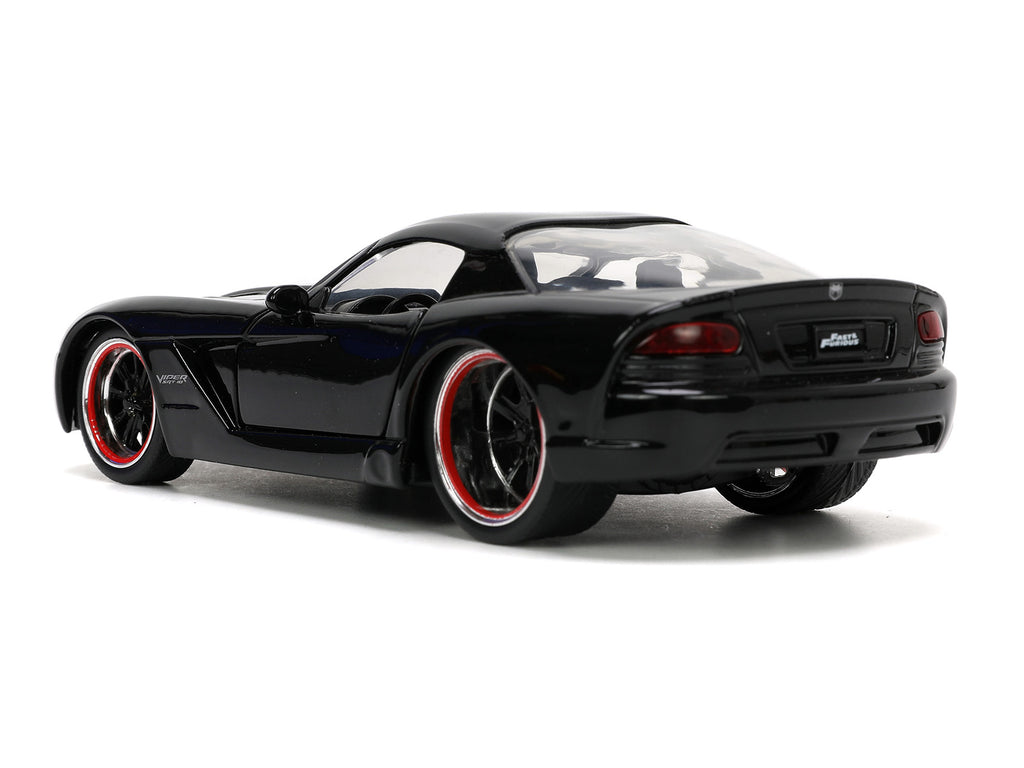 Letty's Dodge Viper SRT 10 Black 'Furious 7' (2015) Movie 'Fast & Furious' Series 1/32 Diecast Model Car by Jada