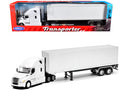 Freightliner Cascadia Truck White with White Container 'Transporter' Series 1/32 Diecast Model by Welly