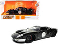 2005 Ford GT Black and Silver 'Bigtime Muscle' Series 1/24 Diecast Model Car by Jada