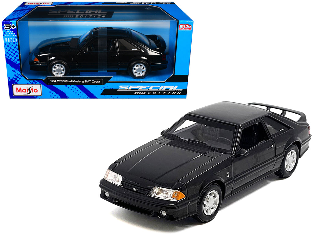 1993 Ford Mustang SVT Cobra Black 'Special Edition' Series 1/24 Diecast Model Car by Maisto