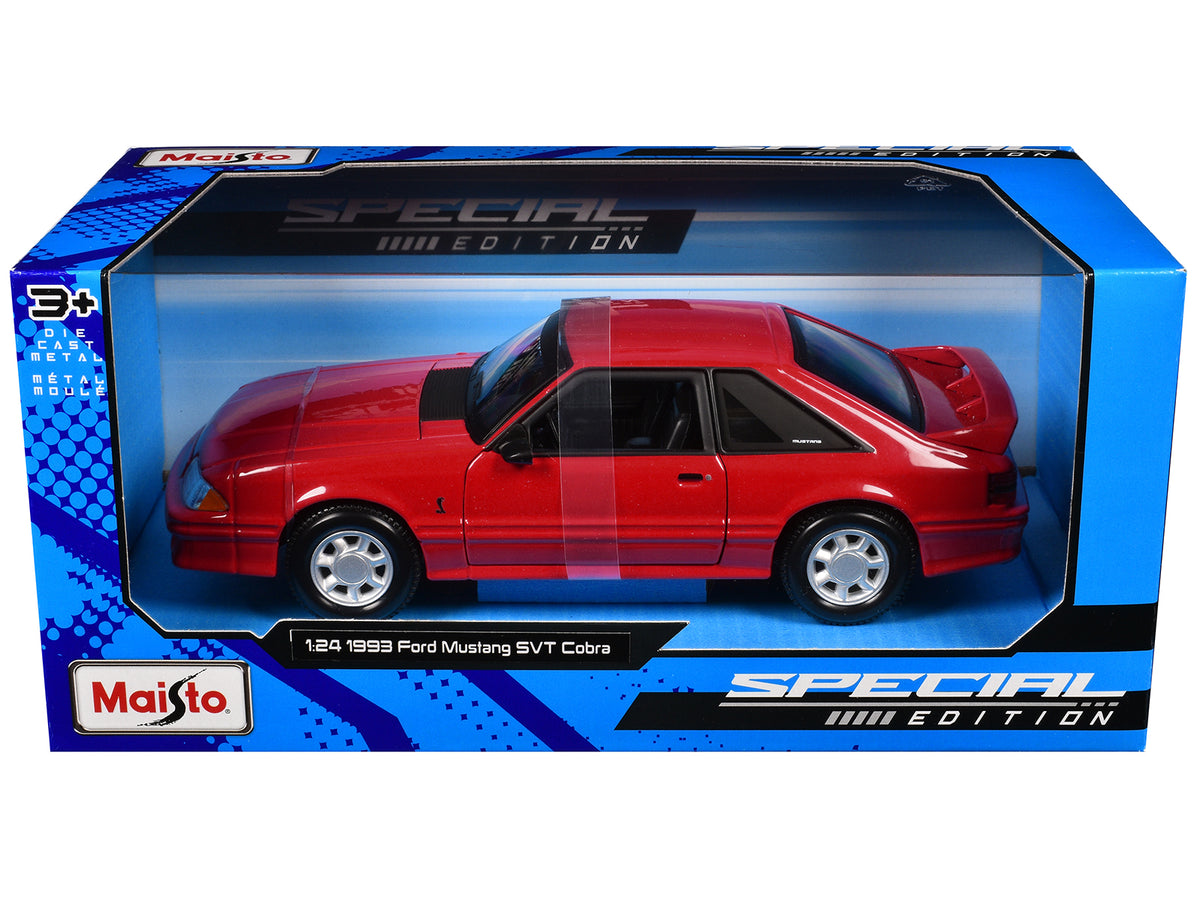 1993 Ford Mustang SVT Cobra Red 'Special Edition' Series 1/24 Diecast Model Car by Maisto