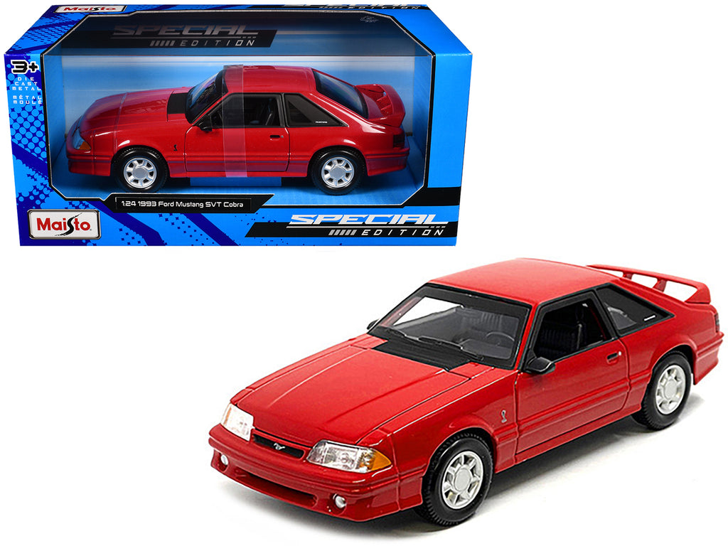 1993 Ford Mustang SVT Cobra Red 'Special Edition' Series 1/24 Diecast Model Car by Maisto