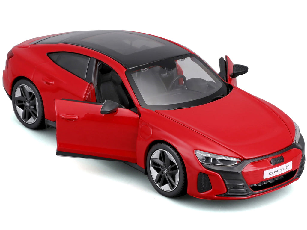 2022 Audi RS e-Tron GT Red with Black Top and Sunroof 'Special Edition' Series 1/25 Diecast Model Car by Maisto
