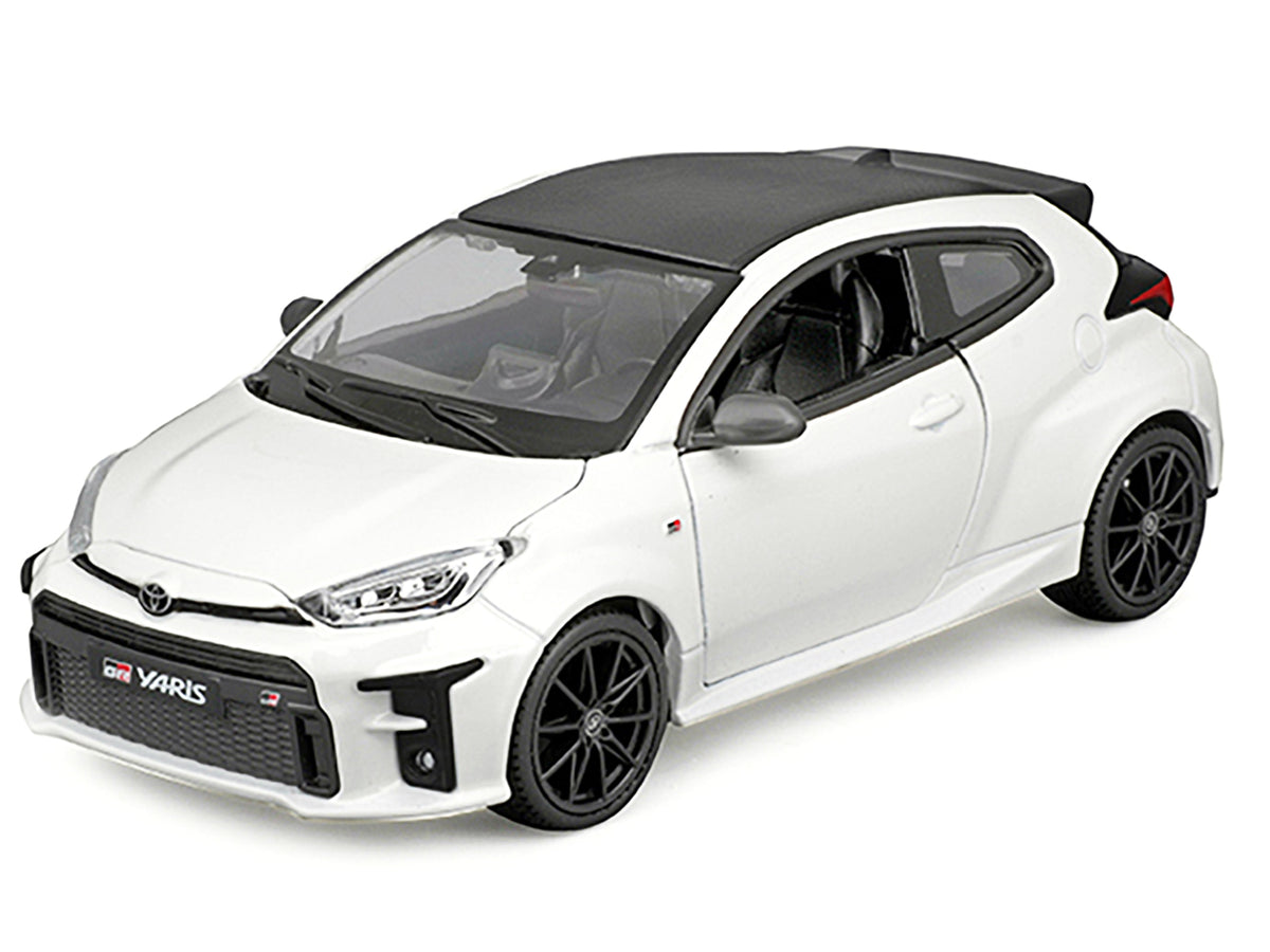 2021 Toyota GR Yaris White with Carbon Top 'Special Edition' Series 1/24 Diecast Model Car by Maisto