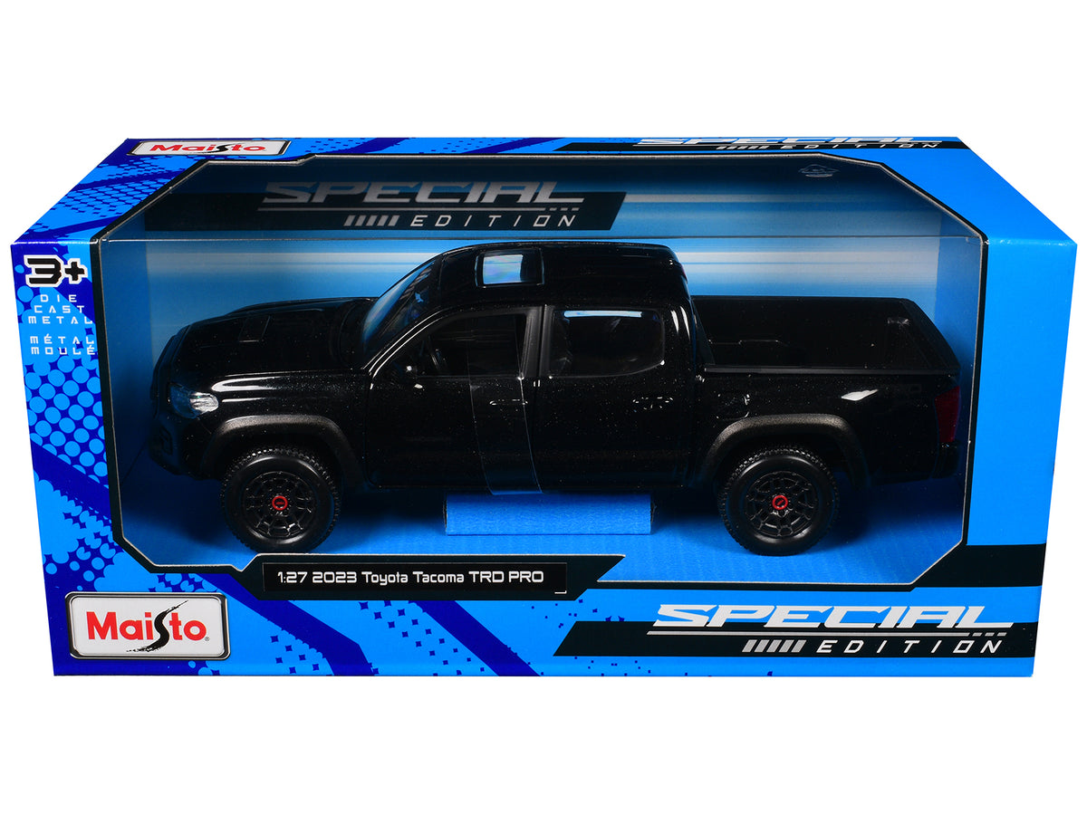 2023 Toyota Tacoma TRD PRO Pickup Truck Black Metallic with Sunroof 'Special Edition' Series 1/27 Diecast Model Car by Maisto