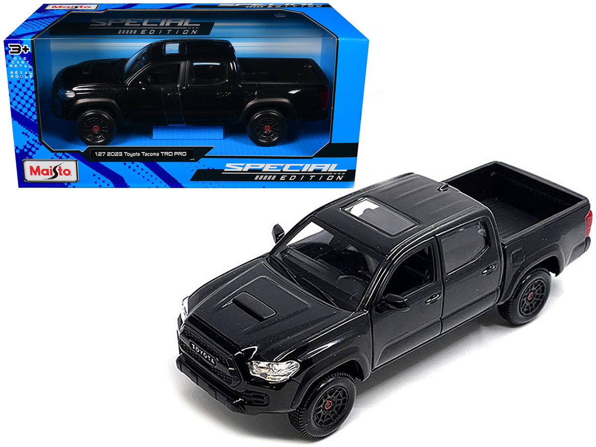 2023 Toyota Tacoma TRD PRO Pickup Truck Black Metallic with Sunroof 'Special Edition' Series 1/27 Diecast Model Car by Maisto