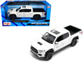 2023 Toyota Tacoma TRD PRO Pickup Truck White with Sunroof 'Special Edition' Series 1/27 Diecast Model Car by Maisto