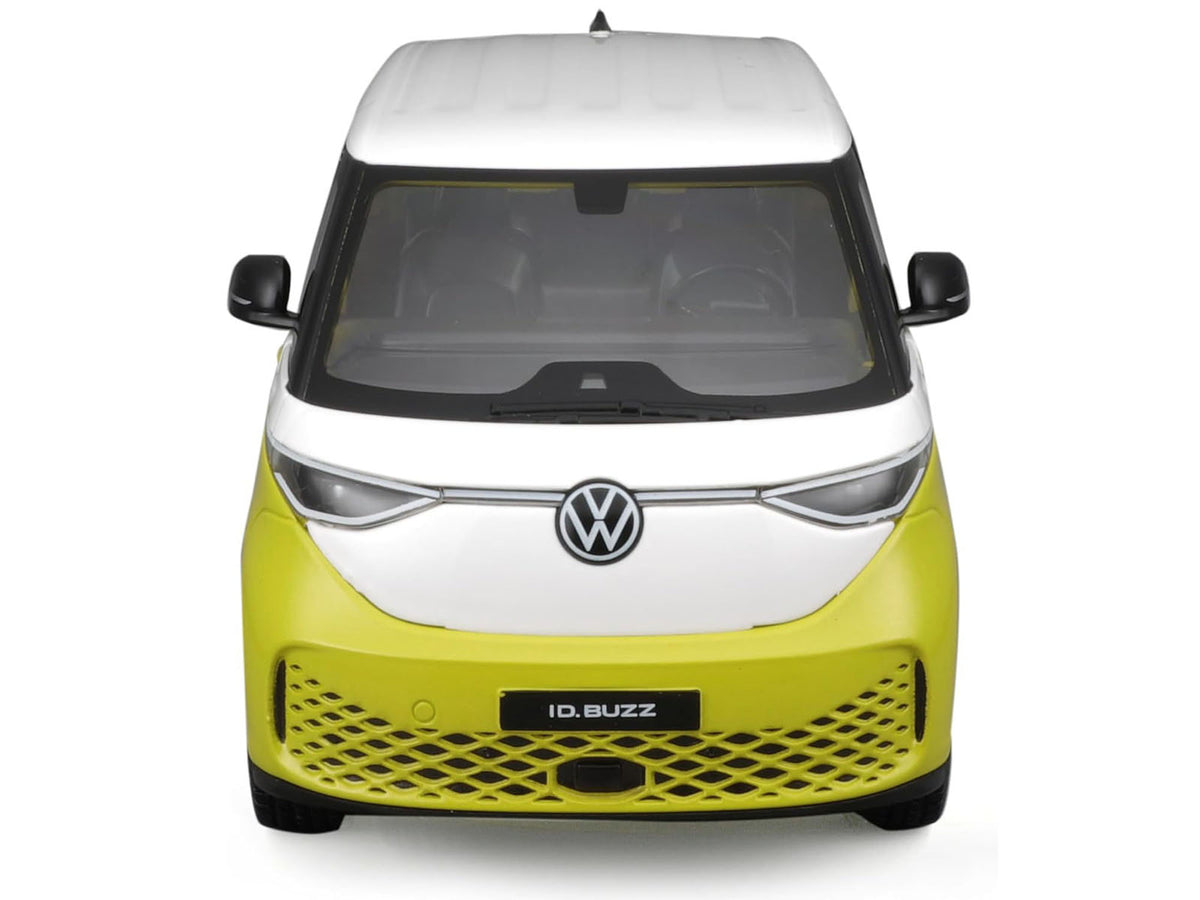 2023 Volkswagen ID. Buzz Van Yellow and White 'Special Edition' Series 1/24 Diecast Model Car by Maisto