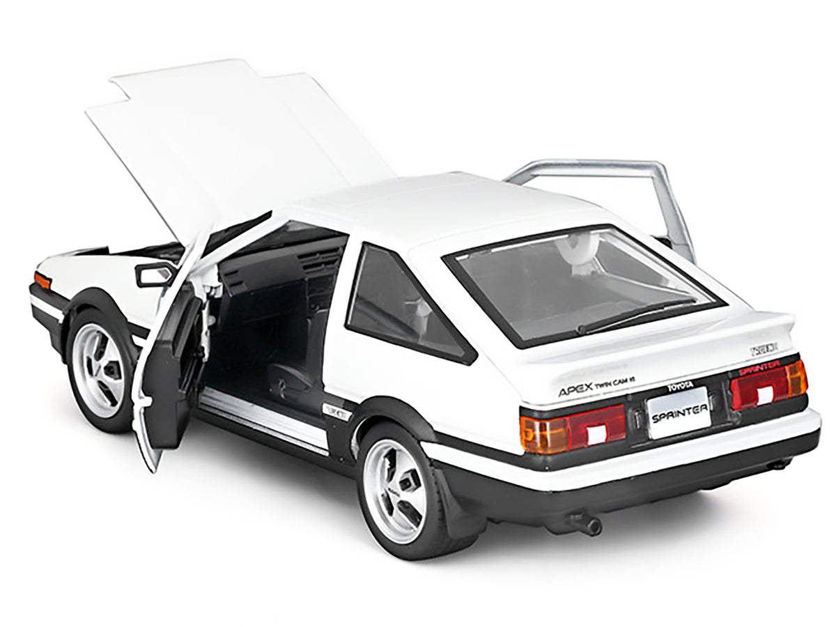 Toyota Sprinter Trueno AE86 RHD (Right Hand Drive) White with Black Stripes 'Special Edition' Series 1/24 Diecast Model Car by Maisto