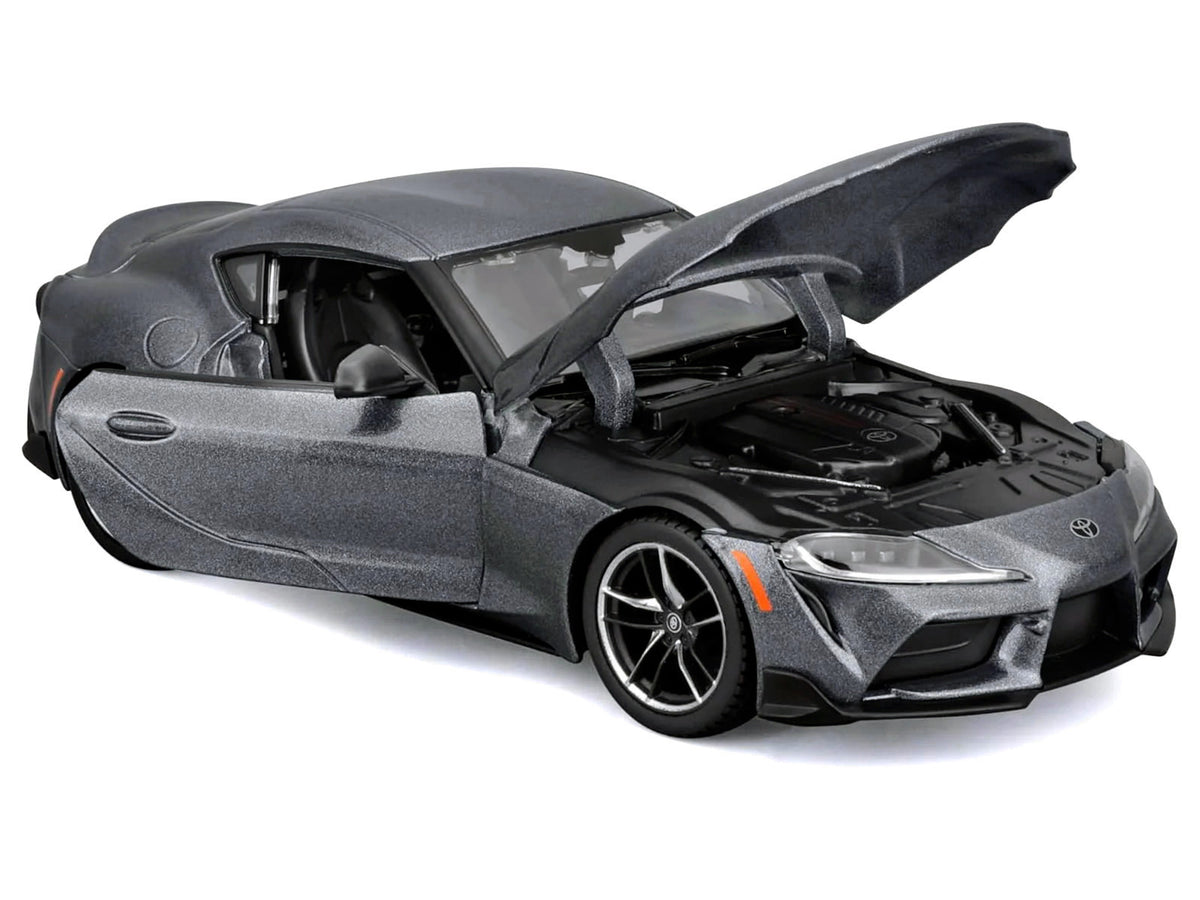 Toyota GR Supra Gray Metallic 'Special Edition' Series 1/24 Diecast Model Car by Maisto