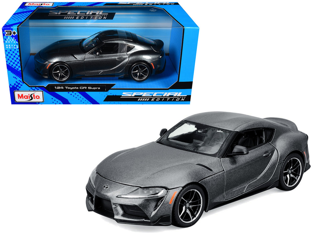 Toyota GR Supra Gray Metallic 'Special Edition' Series 1/24 Diecast Model Car by Maisto