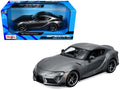 Toyota GR Supra Gray Metallic 'Special Edition' Series 1/24 Diecast Model Car by Maisto